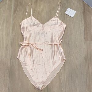 Silky Blush Pink Bodysuit